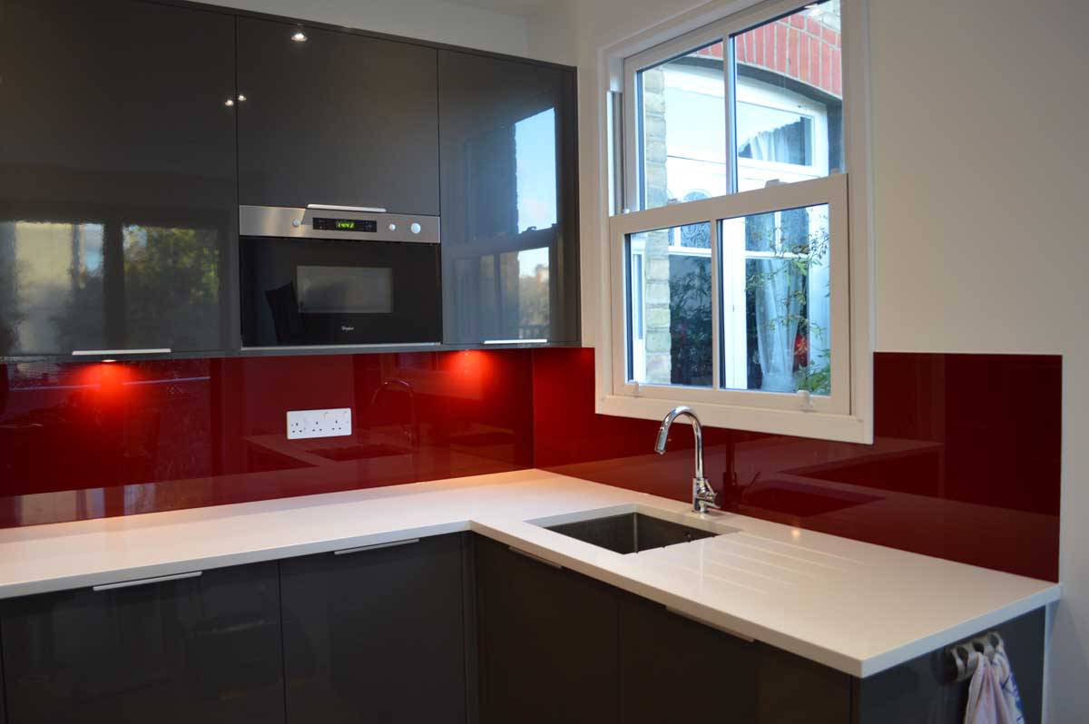 Purple Red Colour Glass Splashback - CreoGlass E-Shop