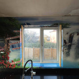 Rainforest Waterfall Printed Glass Kitchen Splashback - CreoGlass E-Shop