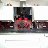 Red Rose Printed Glass Kitchen Splashback - CreoGlass E-Shop