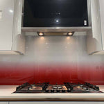 Red to White- Gradient - Splashback - CreoGlass E-Shop