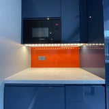 Signal Red Colour Glass Splashback - CreoGlass E-Shop