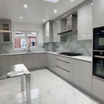 Silver - White Opera Splashback - CreoGlass E-Shop