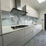 Silver - White Opera Splashback - CreoGlass E-Shop