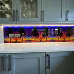 Sunset Beach 2 Printed Glass Kitchen Splashback - CreoGlass E-Shop