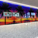 Sunset Beach 2 Printed Glass Kitchen Splashback - CreoGlass E-Shop