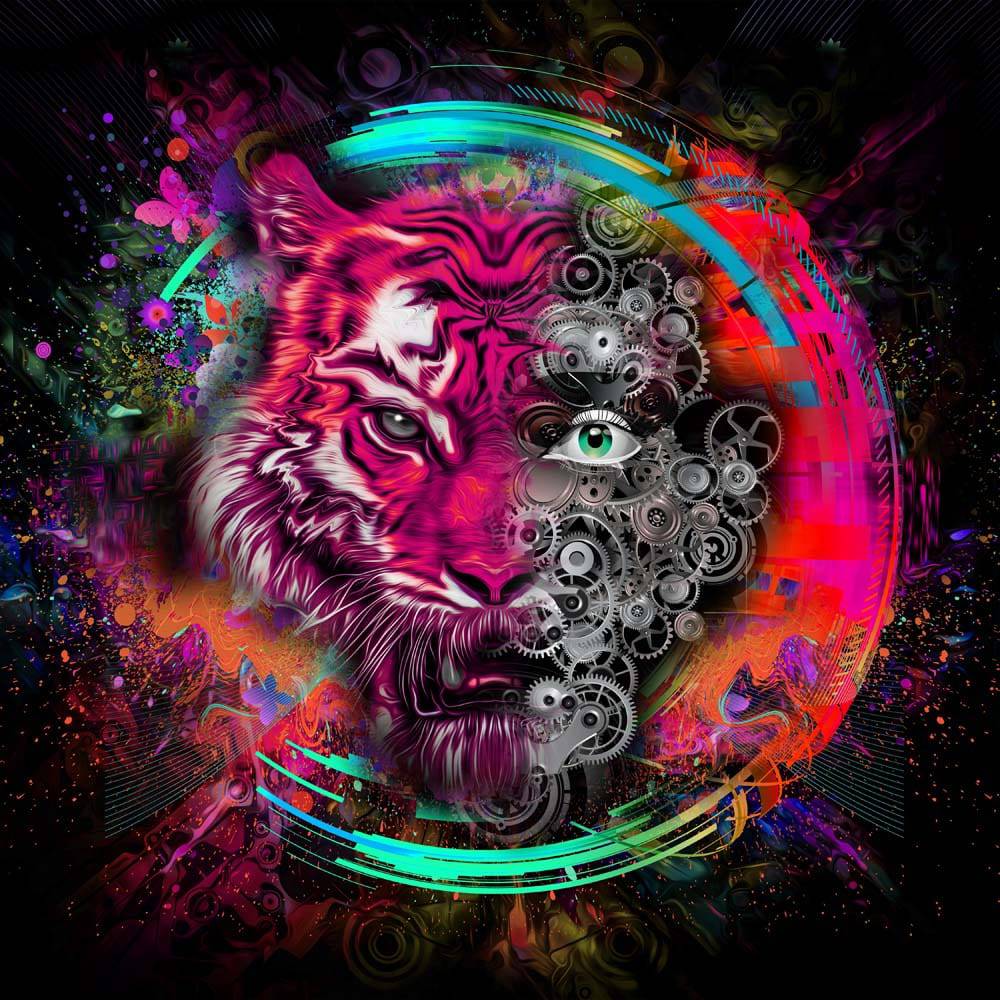 Tigerman Printed Glass  Splashback - CreoGlass E-Shop