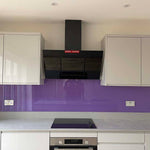 Violet Colour Glass Splashback - CreoGlass E-Shop