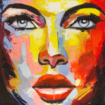 Woman Painting Printed Glass  Splashback - CreoGlass E-Shop