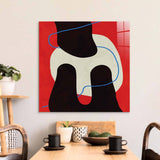 Abstract Blue Thread Glass Wall Art - CreoGlass E-Shop