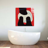 Abstract Blue Thread Glass Wall Art - CreoGlass E-Shop