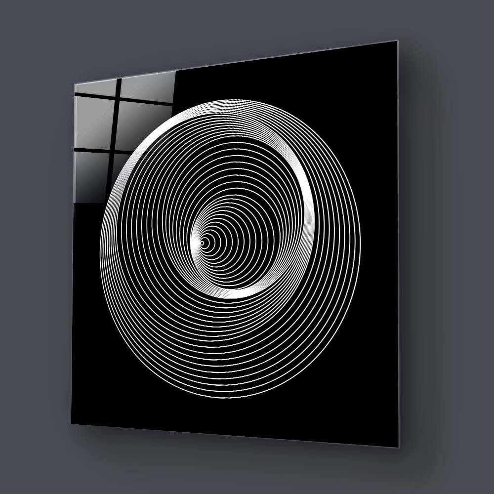 Abstract Repeating Circles Glass Wall Art - CreoGlass E-Shop