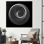 Abstract Repeating Circles Glass Wall Art - CreoGlass E-Shop