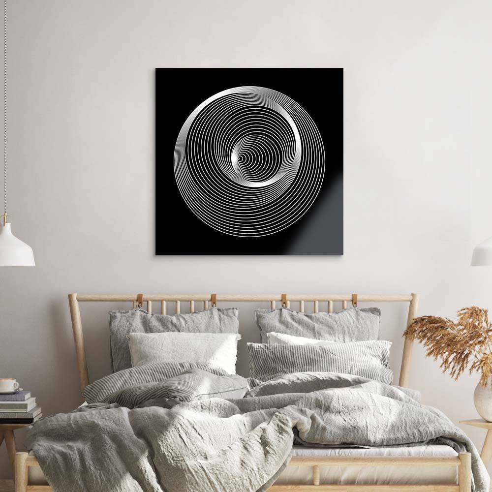 Abstract Repeating Circles Glass Wall Art - CreoGlass E-Shop