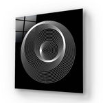 Abstract Repeating Circles Glass Wall Art - CreoGlass E-Shop