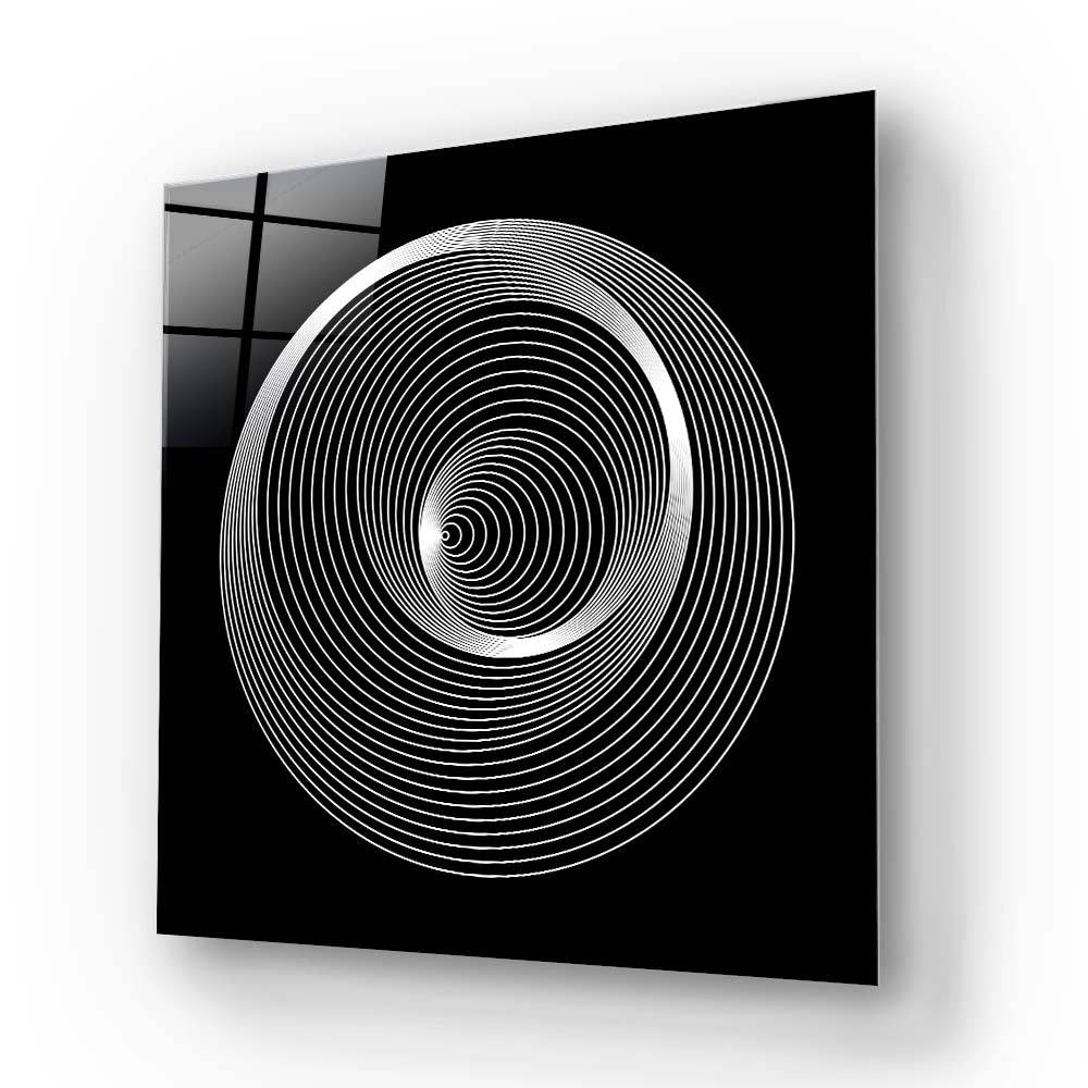 Abstract Repeating Circles Glass Wall Art - CreoGlass E-Shop