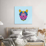 Abstract Space Dog Glass Wall Art - CreoGlass E-Shop