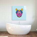 Abstract Space Dog Glass Wall Art - CreoGlass E-Shop