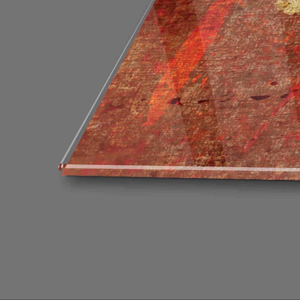 Abstract Volcanic Colours Glass Wall Art - CreoGlass E-Shop