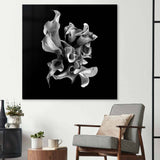 Abstract White Calla Glass Wall Art - CreoGlass E-Shop