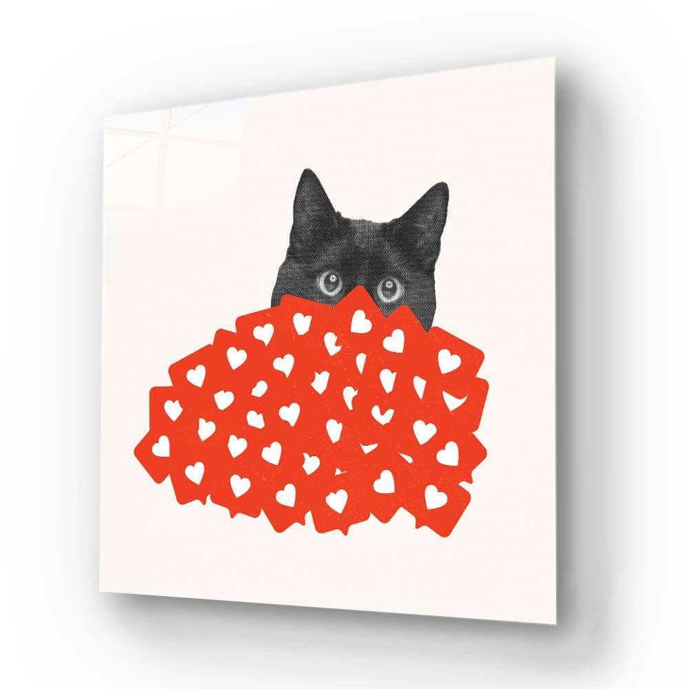 Celebrity Cat Glass Wall Art - CreoGlass E-Shop