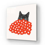 Celebrity Cat Glass Wall Art - CreoGlass E-Shop