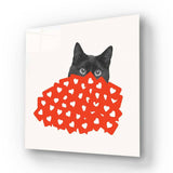 Celebrity Cat Glass Wall Art - CreoGlass E-Shop