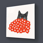 Celebrity Cat Glass Wall Art - CreoGlass E-Shop