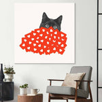 Celebrity Cat Glass Wall Art - CreoGlass E-Shop