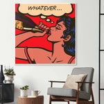 Champagne Retro Glass Wall Art - CreoGlass E-Shop