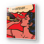 Champagne Retro Glass Wall Art - CreoGlass E-Shop