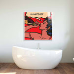 Champagne Retro Glass Wall Art - CreoGlass E-Shop