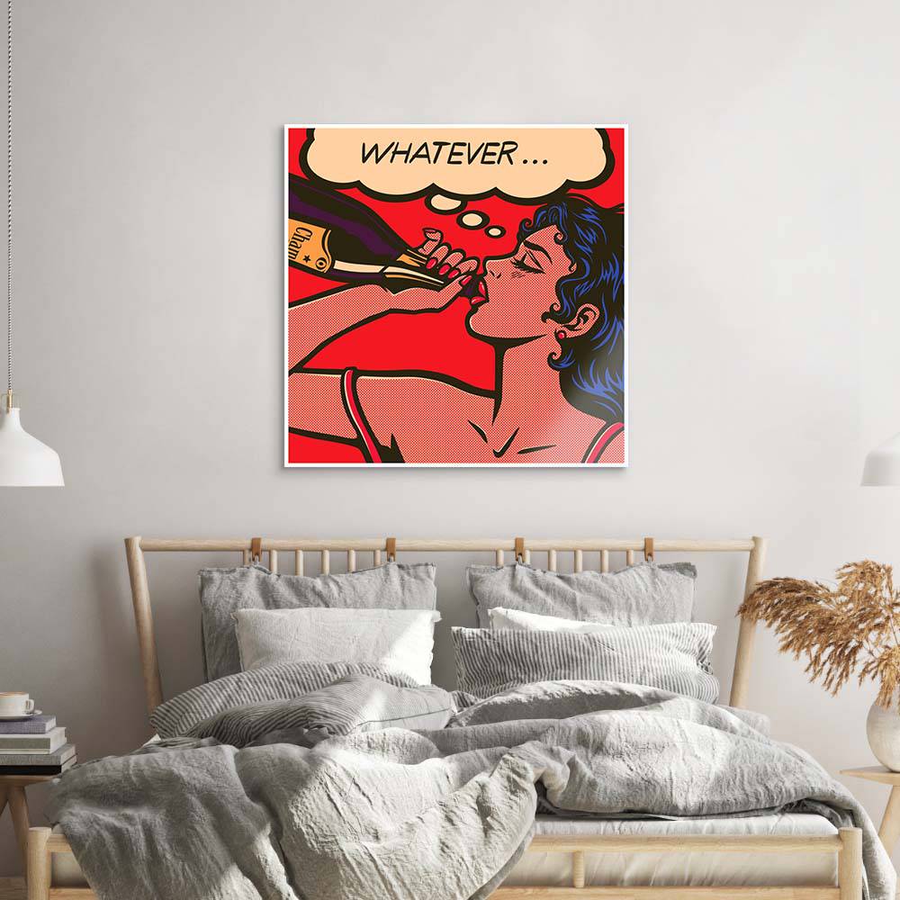 Champagne Retro Glass Wall Art - CreoGlass E-Shop