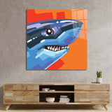 Charming Shark Glass Wall Art - CreoGlass E-Shop