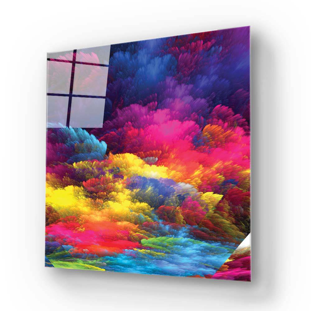 Colourful Clouds Glass Wall Art - CreoGlass E-Shop