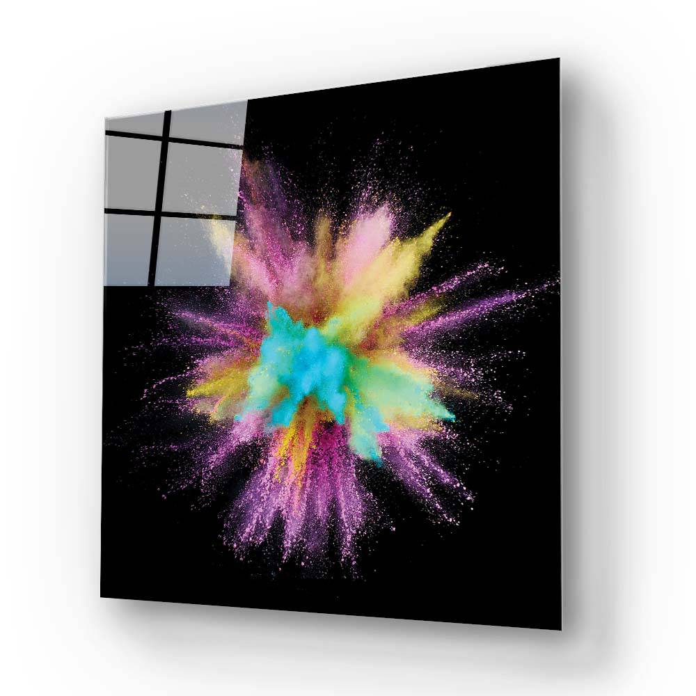 Colourful Explosion Glass Wall Art - CreoGlass E-Shop