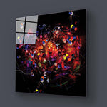 Colourful Mechanics Glass Wall Art - CreoGlass E-Shop