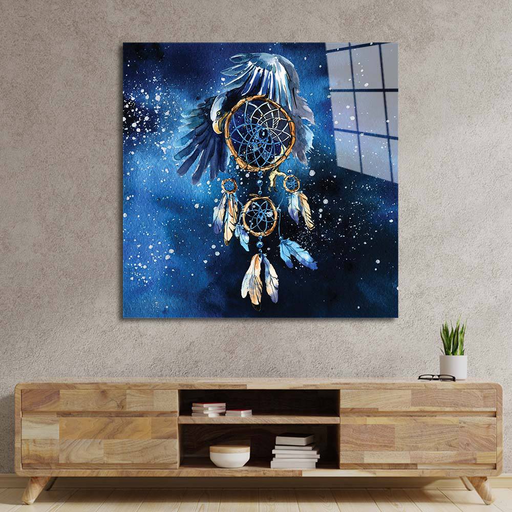 Dream Catcher Glass Wall Art - CreoGlass E-Shop