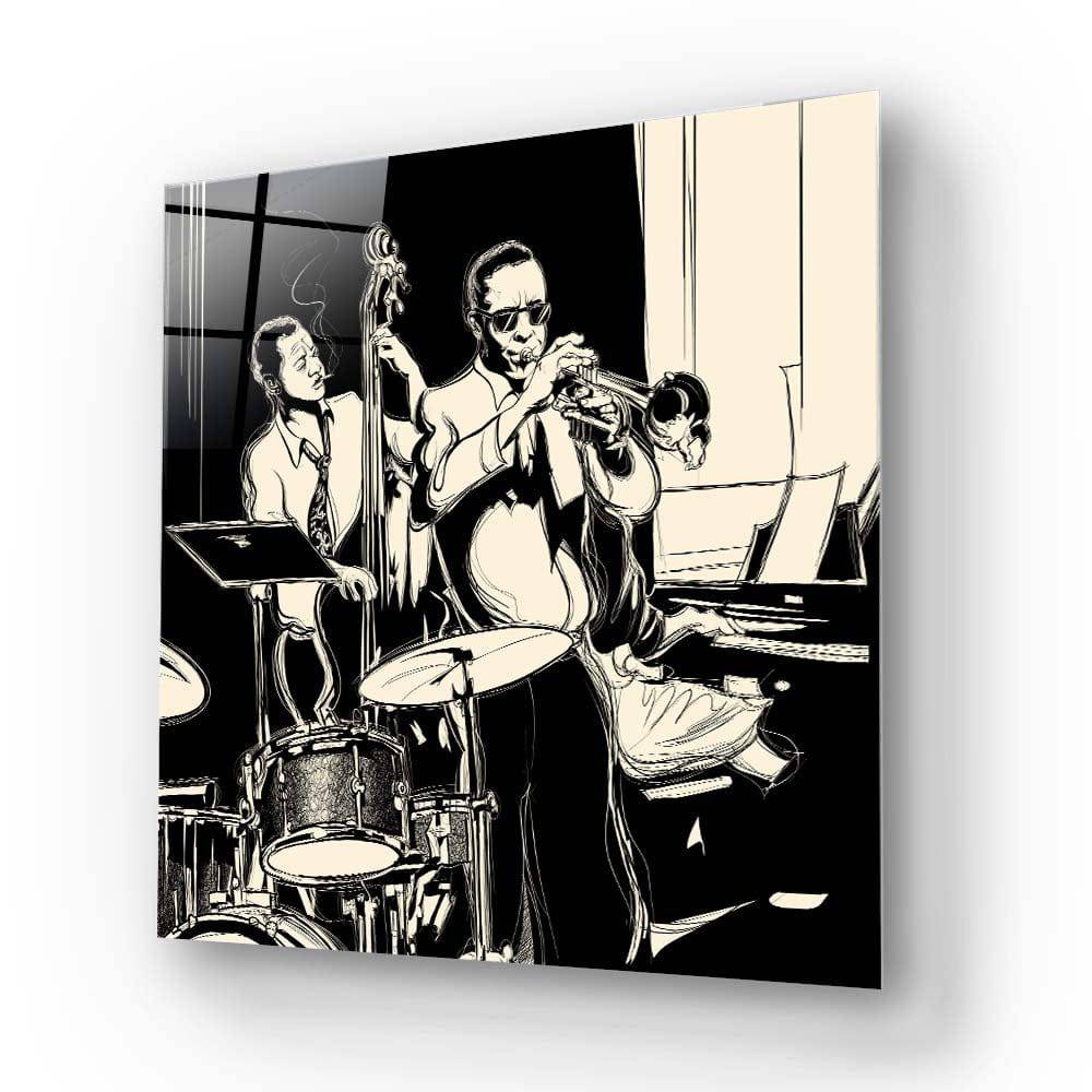 Jazz Band Glass Wall Art - CreoGlass E-Shop