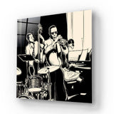 Jazz Band Glass Wall Art - CreoGlass E-Shop