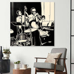 Jazz Band Glass Wall Art - CreoGlass E-Shop