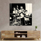 Jazz Band Glass Wall Art - CreoGlass E-Shop