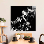 Jazz Brass Band Glass Wall Art - CreoGlass E-Shop
