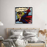 Not So Fast, Honey Retro Glass Wall Art - CreoGlass E-Shop