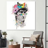 Pop Art David Collage Glass Wall Art - CreoGlass E-Shop