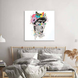 Pop Art David Collage Glass Wall Art - CreoGlass E-Shop