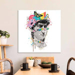 Pop Art David Collage Glass Wall Art - CreoGlass E-Shop