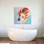 Puppy Dog Eyes Glass Wall Art - CreoGlass E-Shop