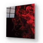 Red Smoke Glass Wall Art - CreoGlass E-Shop