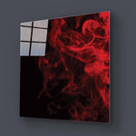 Red Smoke Glass Wall Art - CreoGlass E-Shop