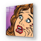 Retro Fear Glass Wall Art - CreoGlass E-Shop